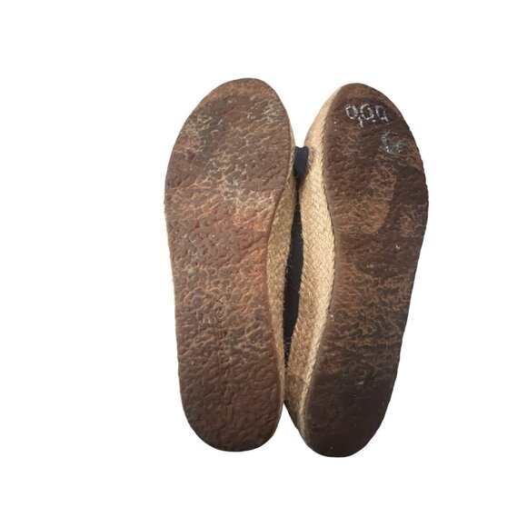 Superga Womens Black & Natural Rope Sole Casual Canvas‎ Lace-Up Shoes 39.5 - Picture 6 of 8